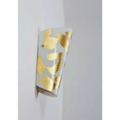Applique murale Selene Or, Blanc, 1 lumière