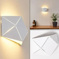 Applique murale Shouver LED Blanc, 1 lumière