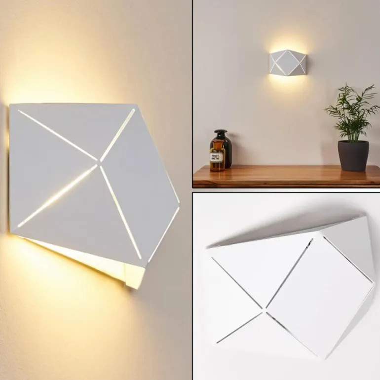 Applique murale Shouver LED Blanc, 1 lumière