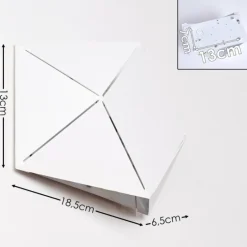 Applique murale Shouver LED Blanc, 1 lumière