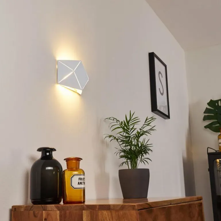 Applique murale Shouver LED Blanc, 1 lumière