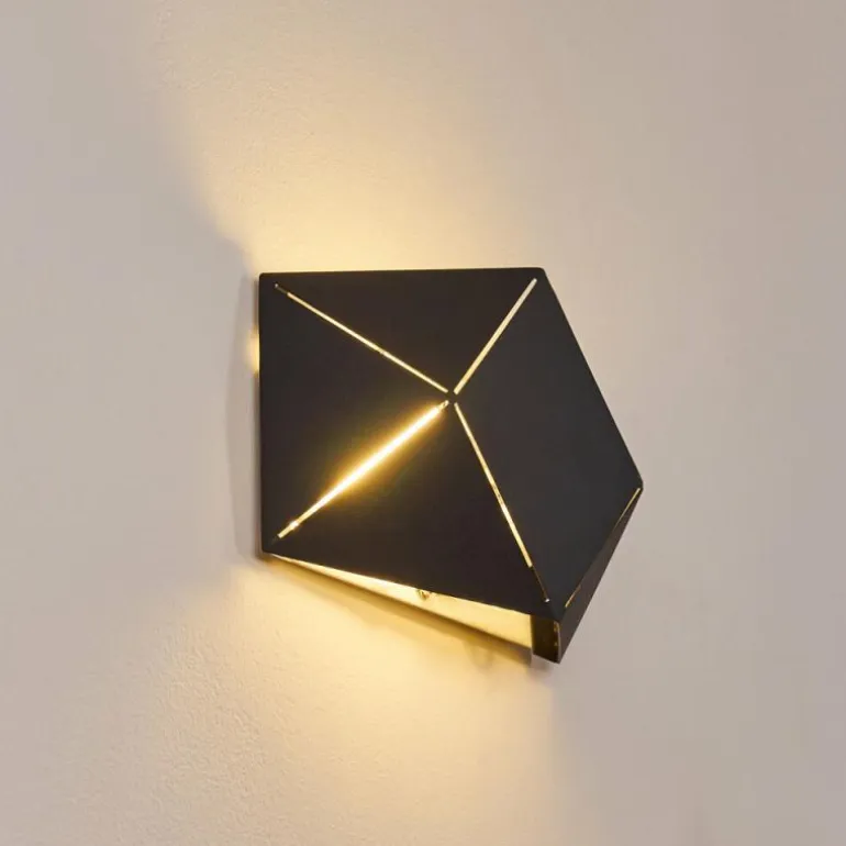 Applique murale Shouver LED Noir, 1 lumière