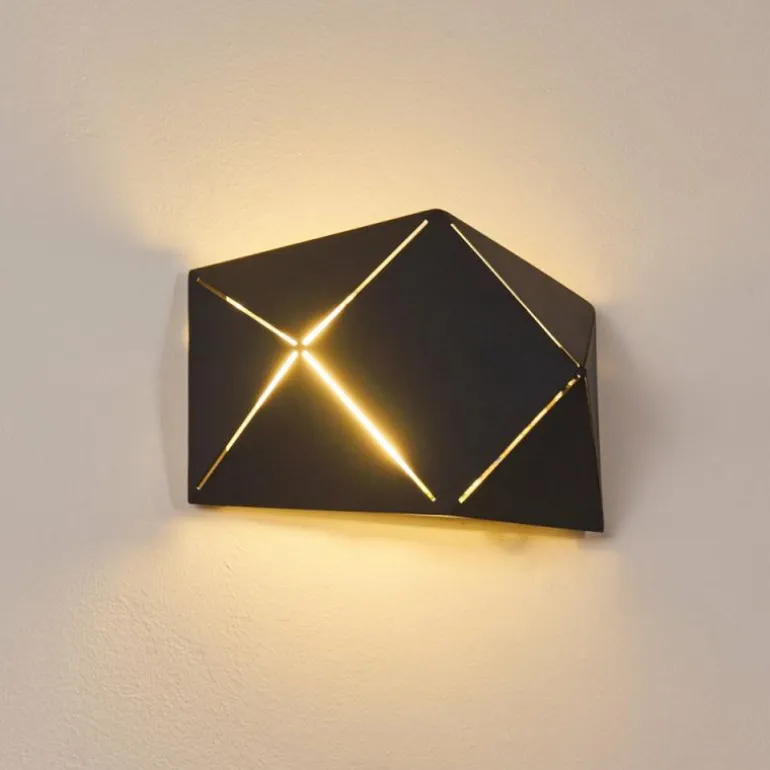 Applique murale Shouver LED Noir, 1 lumière