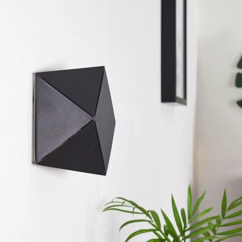 Applique murale Shouver LED Noir, 1 lumière