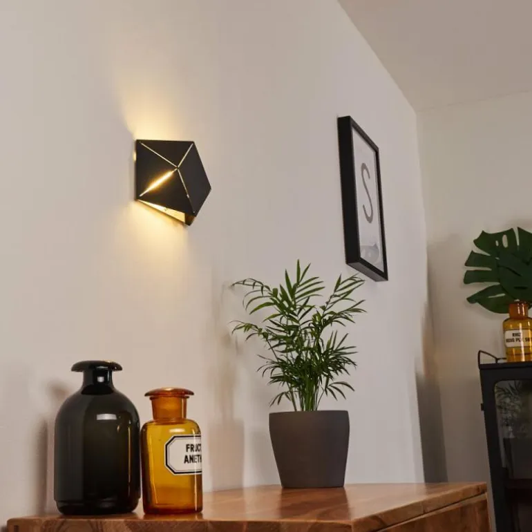 Applique murale Shouver LED Noir, 1 lumière