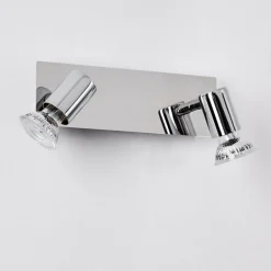 Applique murale Sibarco Chrome, 2 lumières