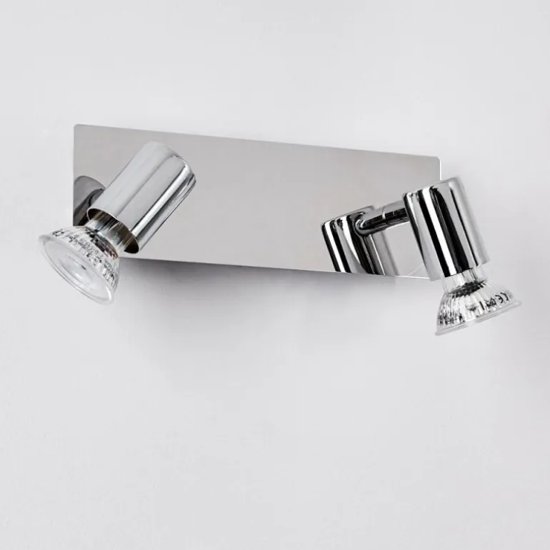 Applique murale Sibarco Chrome, 2 lumières