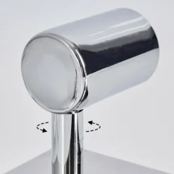 Applique murale Sibarco Chrome, 2 lumières