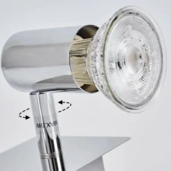 Applique murale Sibarco Chrome, 2 lumières