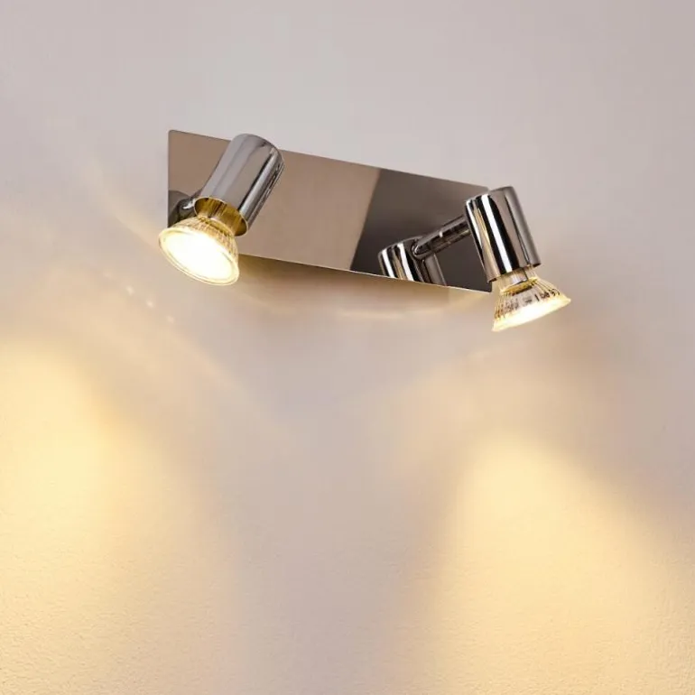 Applique murale Sibarco Chrome, 2 lumières