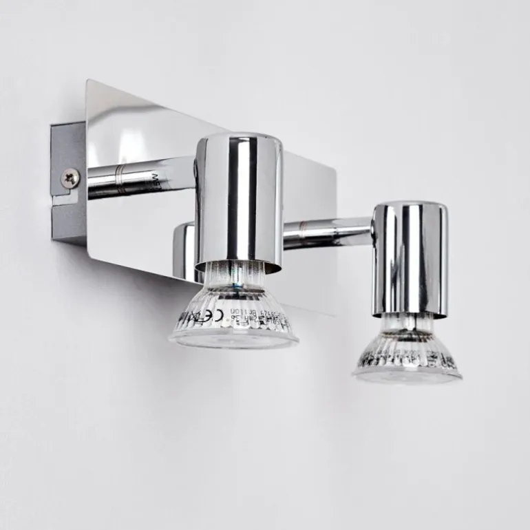 Applique murale Sibarco Chrome, 2 lumières