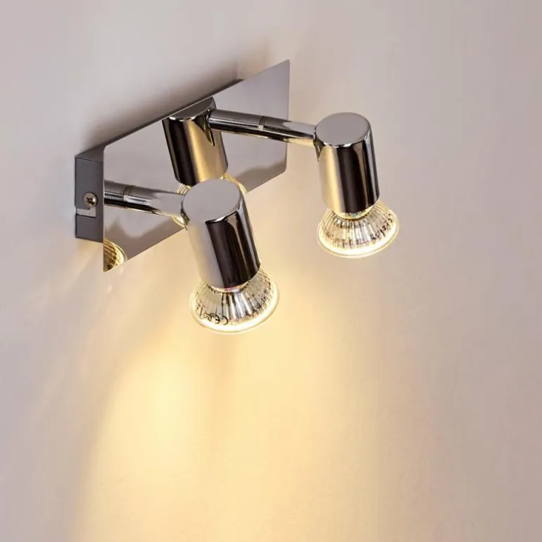 Applique murale Sibarco Chrome, 2 lumières
