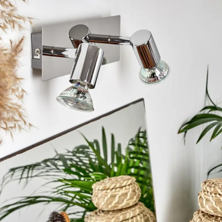 Applique murale Sibarco LED Chrome, 2 lumières