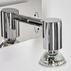 Applique murale Sibarco LED Chrome, 2 lumières