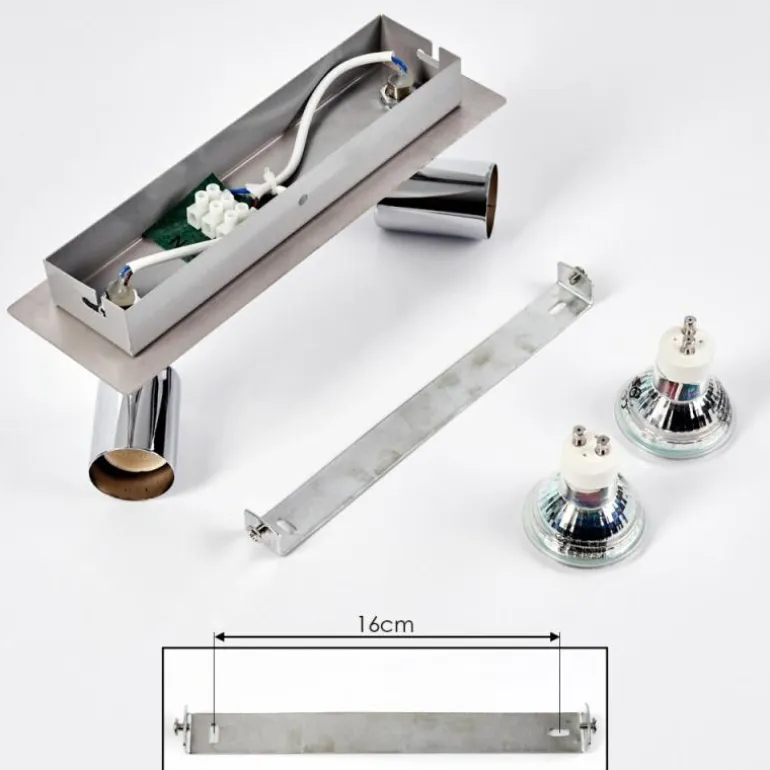 Applique murale Sibarco LED Chrome, 2 lumières