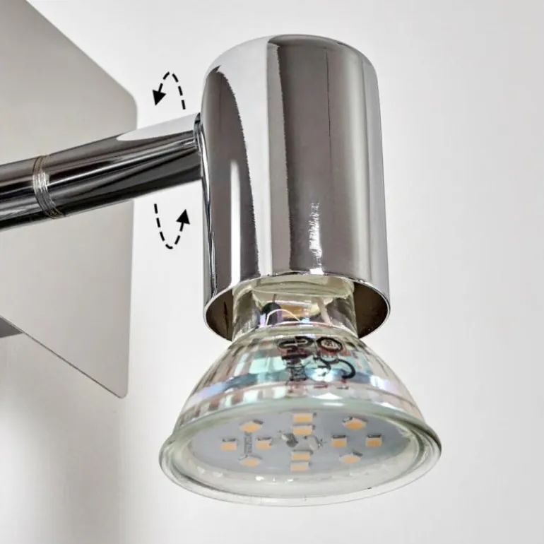 Applique murale Sibarco LED Chrome, 2 lumières
