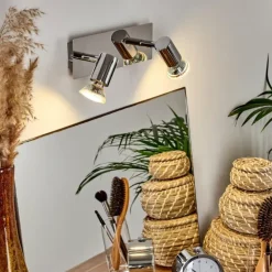 Applique murale Sibarco LED Chrome, 2 lumières