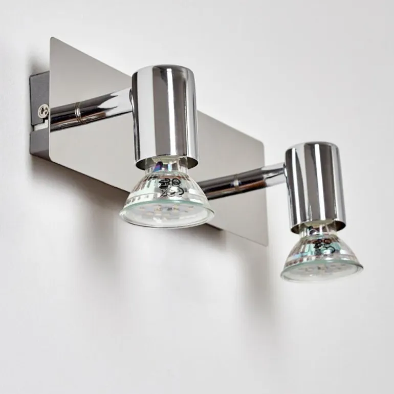Applique murale Sibarco LED Chrome, 2 lumières