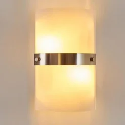 Applique murale Sibo Acier inoxydable, 2 lumières