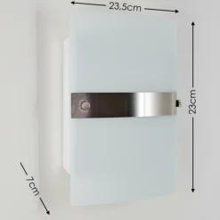 Applique murale Sibo Acier inoxydable, 2 lumières