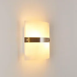 Applique murale Sibo Acier inoxydable, 2 lumières