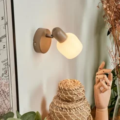 Applique murale Sivol Beige, Sable, 1 lumière