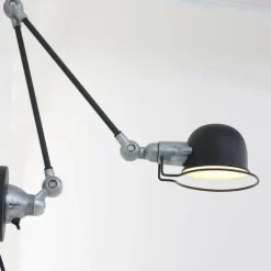Applique murale Steinhauer Darvin Gris, Noir, 1 lumière