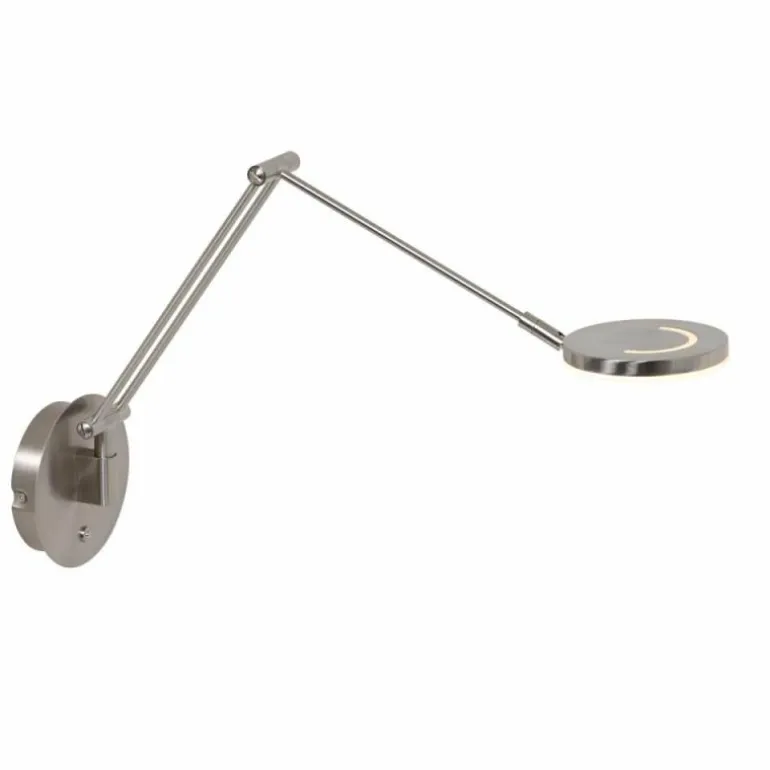 Applique murale Steinhauer Soleil LED Acier brossé, 1 lumière