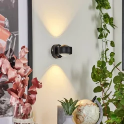 Applique murale Stong LED Noir, 1 lumière