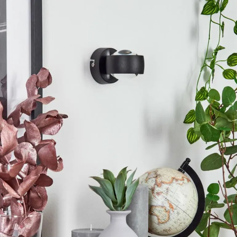 Applique murale Stong LED Noir, 1 lumière