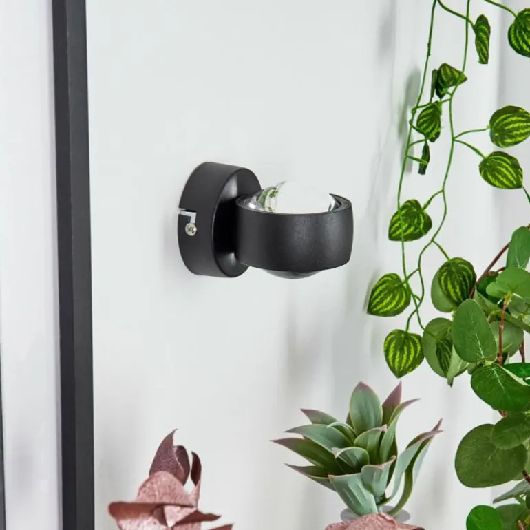 Applique murale Stong LED Noir, 1 lumière