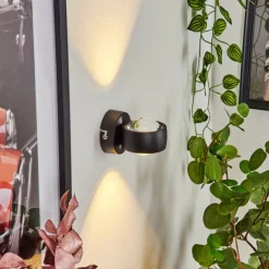 Applique murale Stong LED Noir, 1 lumière