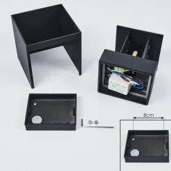 Applique murale Strandaa LED Noir, 2 lumières