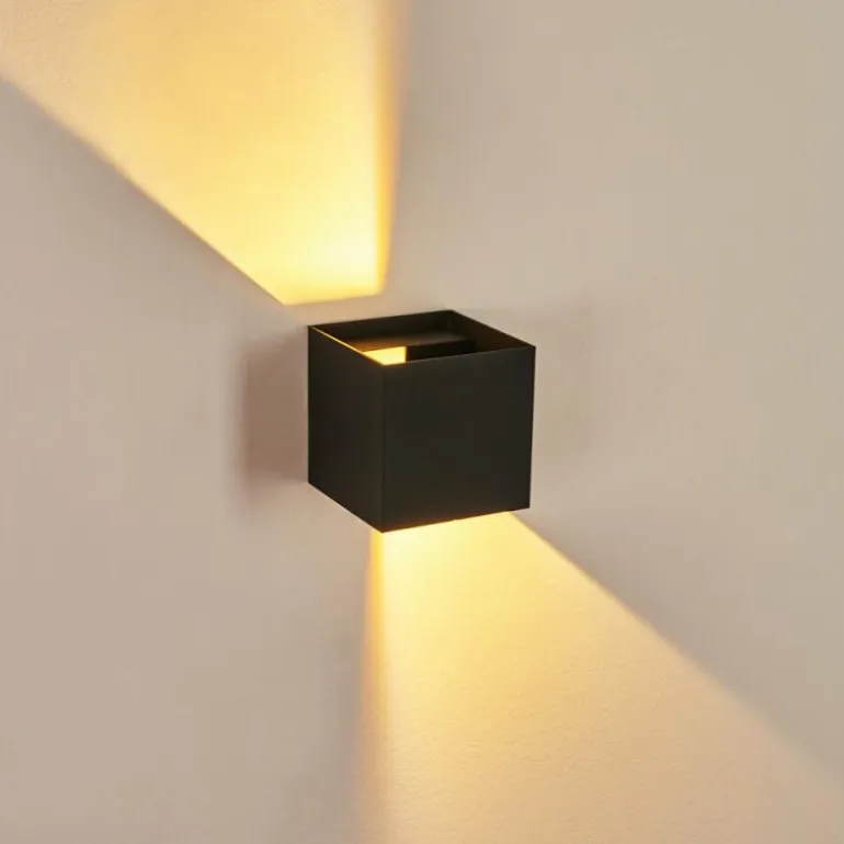Applique murale Strandaa LED Noir, 2 lumières