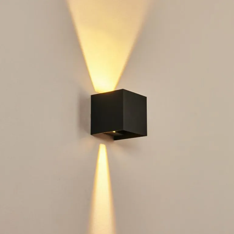 Applique murale Strandaa LED Noir, 2 lumières