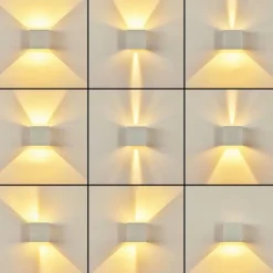 Applique murale Strandaa LED Blanc, 2 lumières