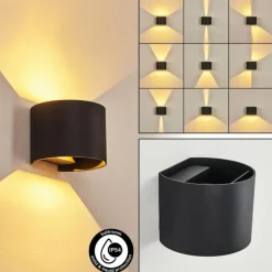 Applique murale Strandaa LED Noir, 2 lumières