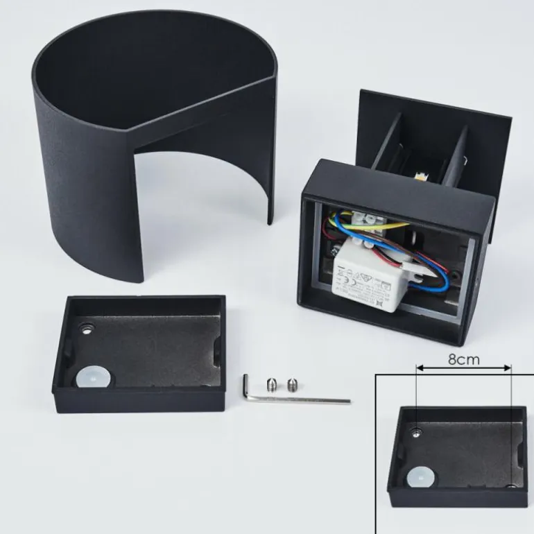 Applique murale Strandaa LED Noir, 2 lumières
