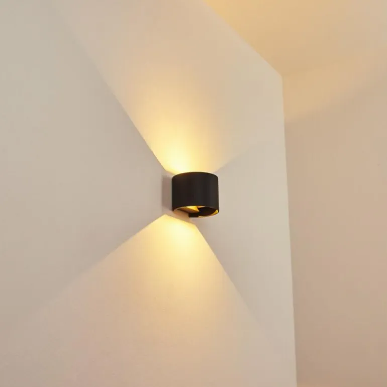 Applique murale Strandaa LED Noir, 2 lumières