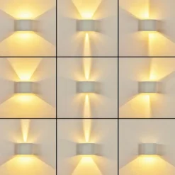 Applique murale Strandaa LED Blanc, 2 lumières