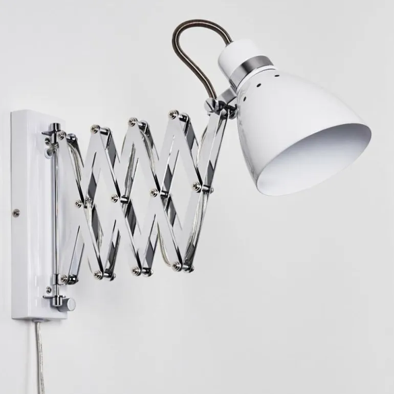 Applique murale Stranderott Chrome, Blanc, 1 lumière