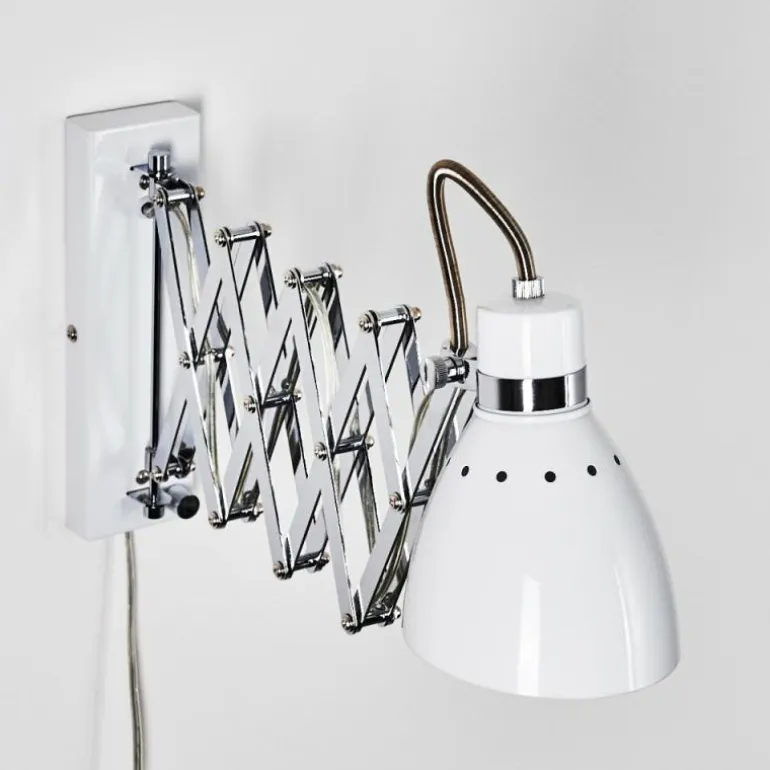 Applique murale Stranderott Chrome, Blanc, 1 lumière
