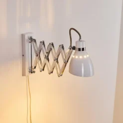 Applique murale Stranderott Chrome, Blanc, 1 lumière