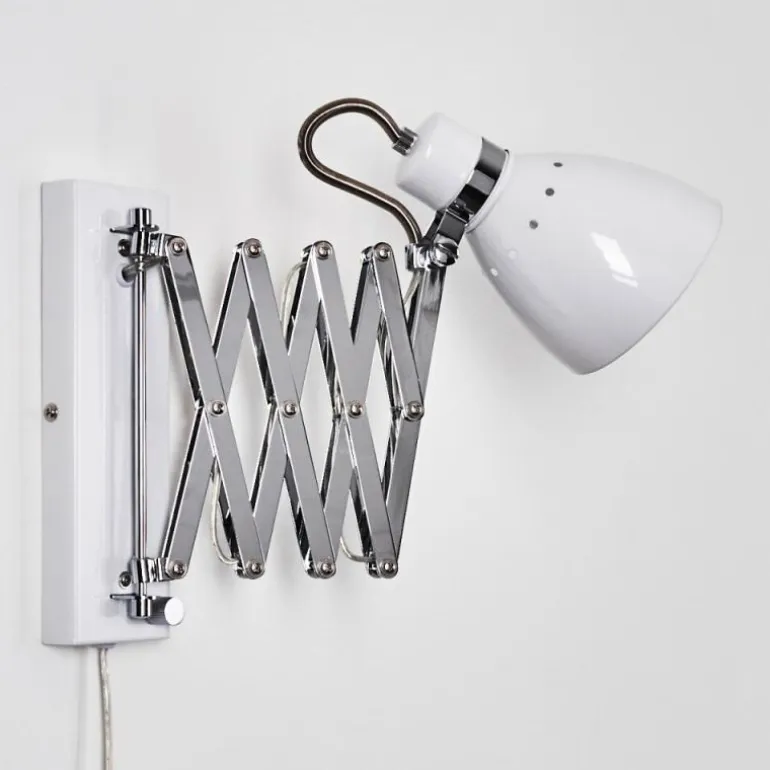 Applique murale Stranderott Chrome, Blanc, 1 lumière