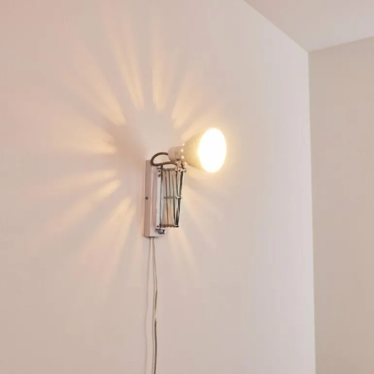 Applique murale Stranderott Chrome, Blanc, 1 lumière