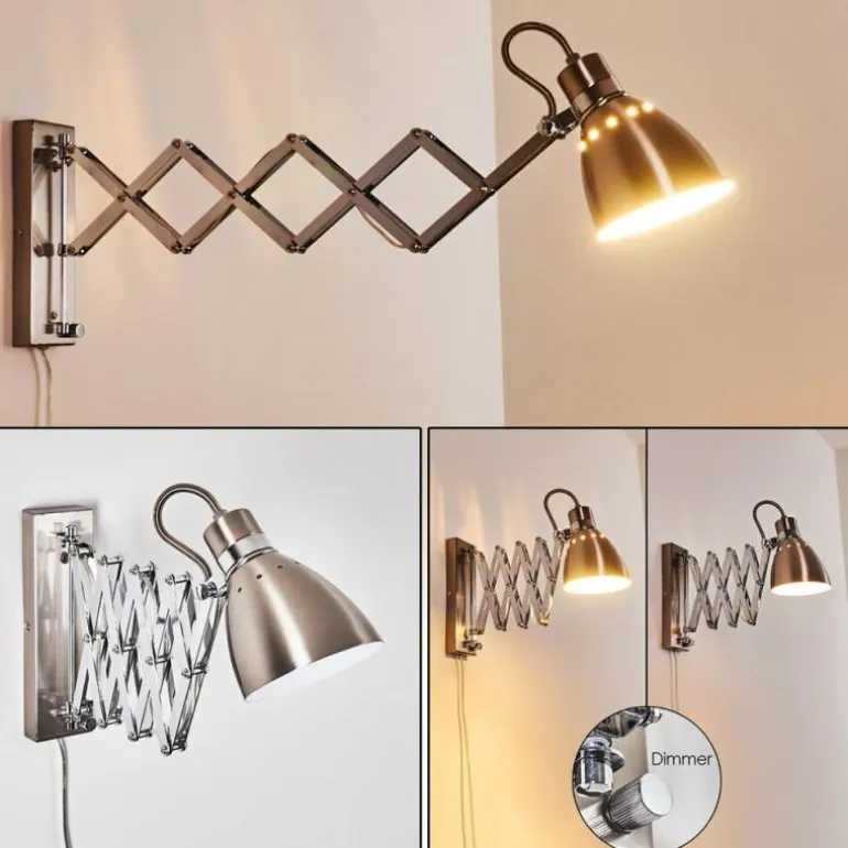 Applique murale Stranderott Chrome, Acier inoxydable, 1 lumière