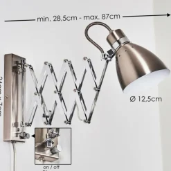 Applique murale Stranderott Chrome, Acier inoxydable, 1 lumière