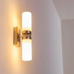 Applique murale Sundborn Acier brossé, 2 lumières
