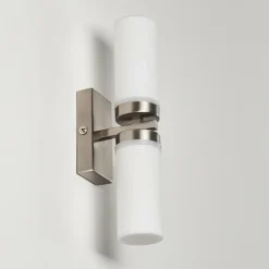 Applique murale Sundborn Acier brossé, 2 lumières