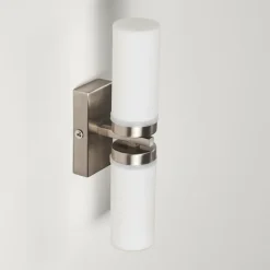 Applique murale Sundborn Acier brossé, 2 lumières